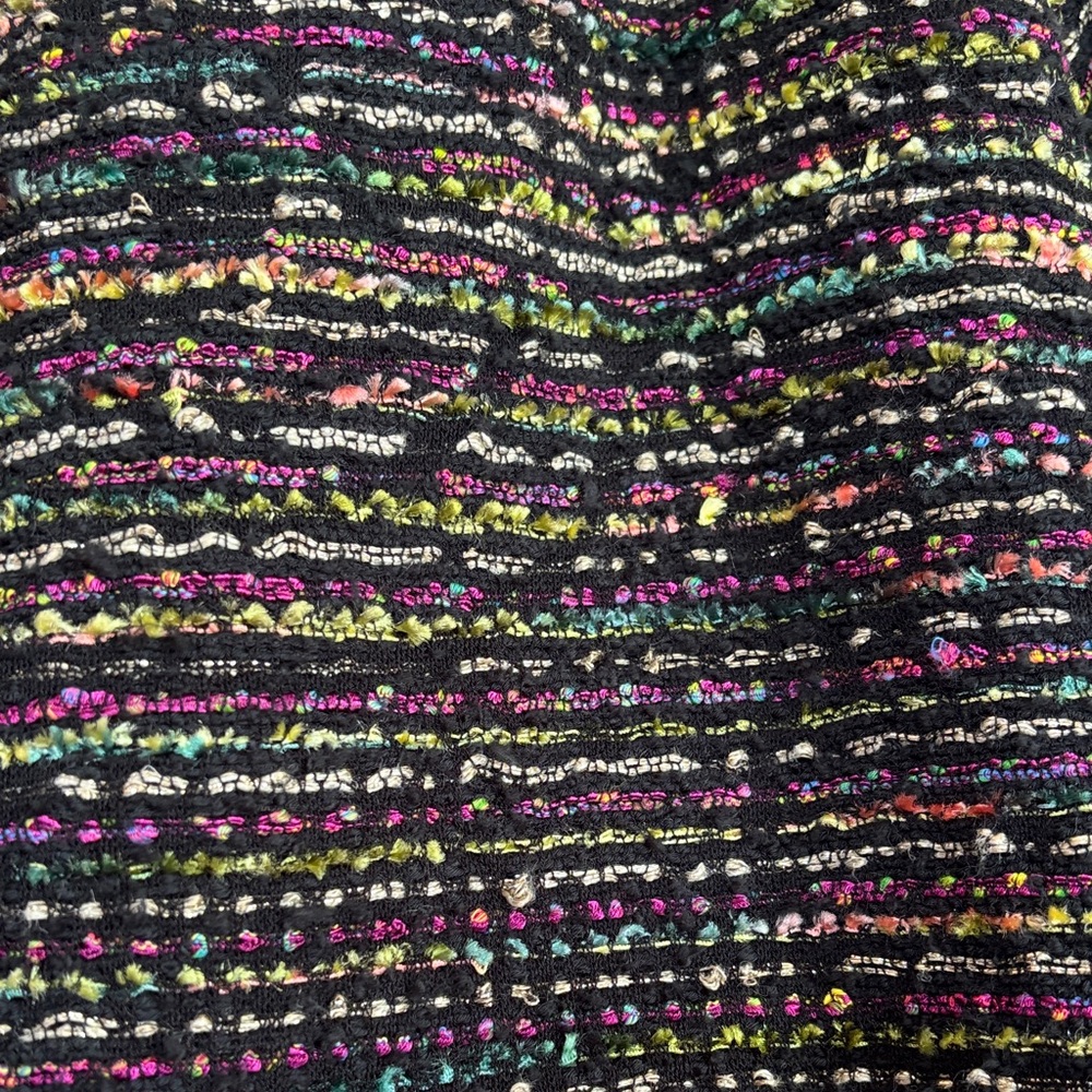 Etro Metallic Textured Knit Cardigan - Black with Multicolor Flecks - Picture 3 of 6